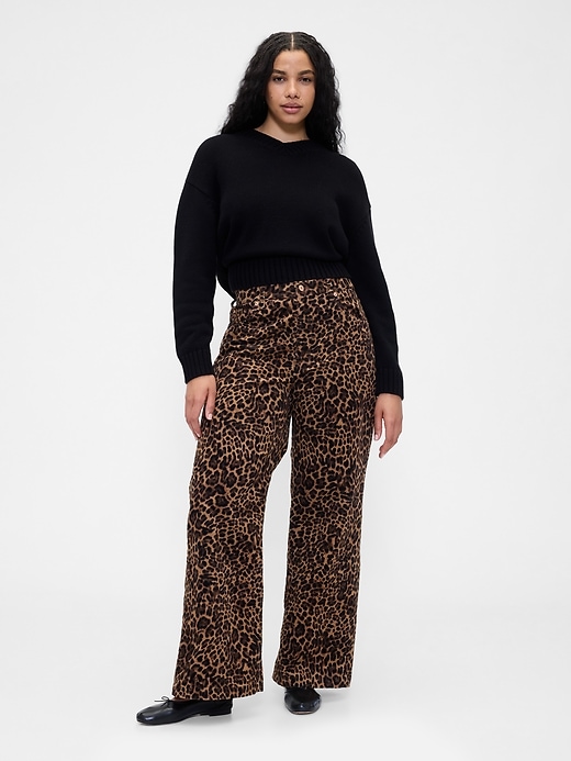 High Rise Stride Corduroy Wide-Leg Pants