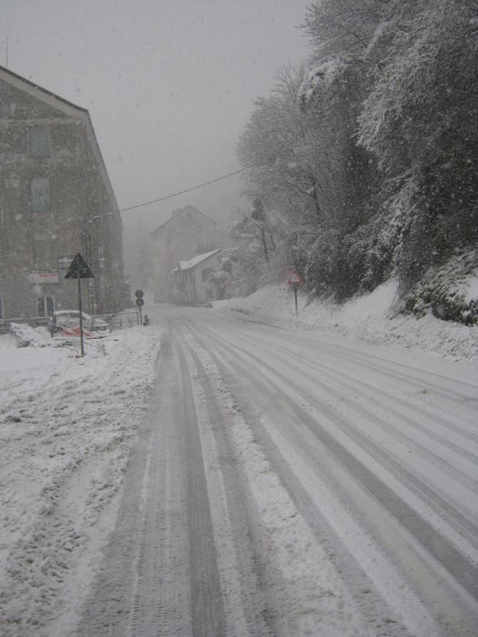 Snow meant that the Milan-San Remo course had to be changed