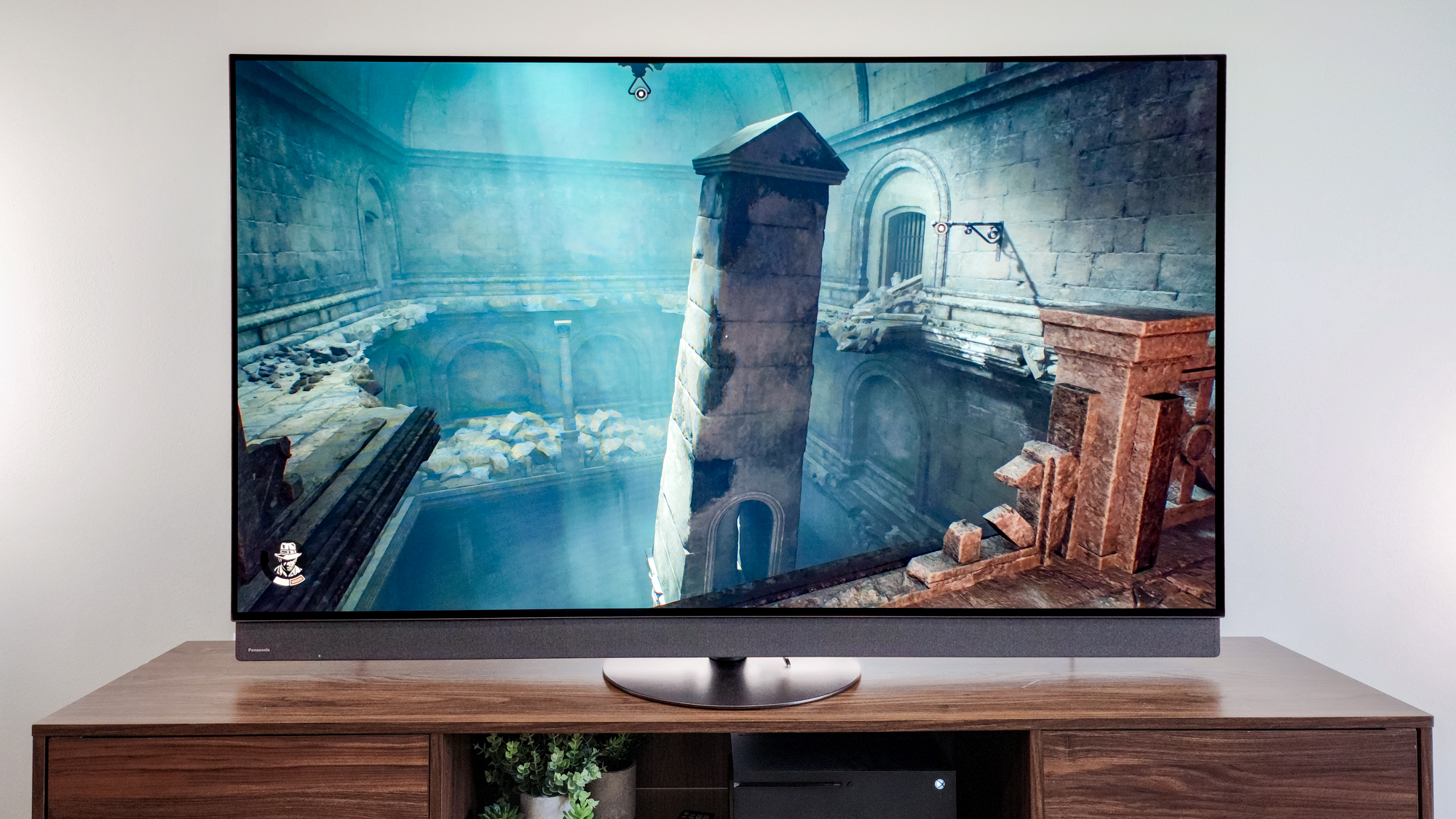 Playing Indian Jones and The Great Circle on a Panasonic Z95B OLED TV.