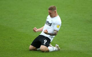 Martyn Waghorn's late penalty secured Derby's Sky Bet Championship status n the final day of the season