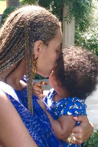 Beyonce Gives Blue Ivy A Tender Kiss