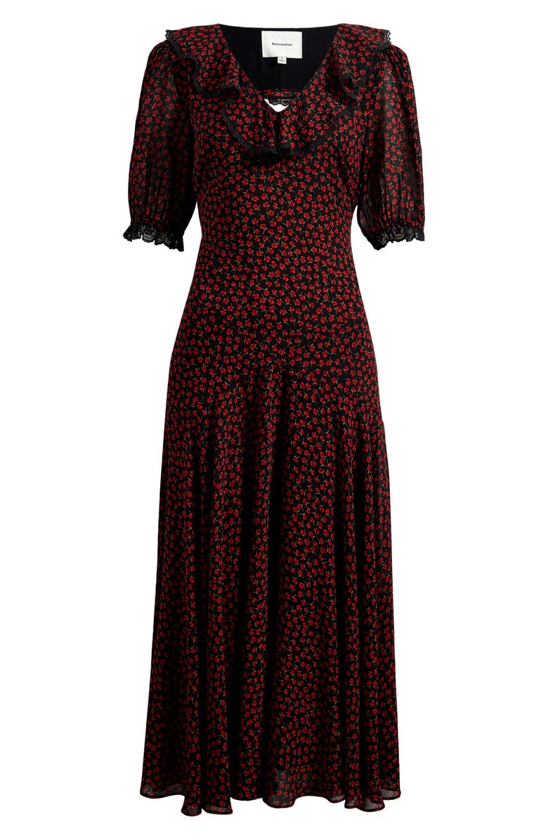 Evra Lace Trim Maxi Dress