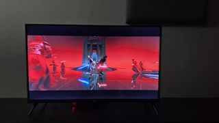 Scene from 'Star Wars: The Last Jedi' on the TCL 32S5400