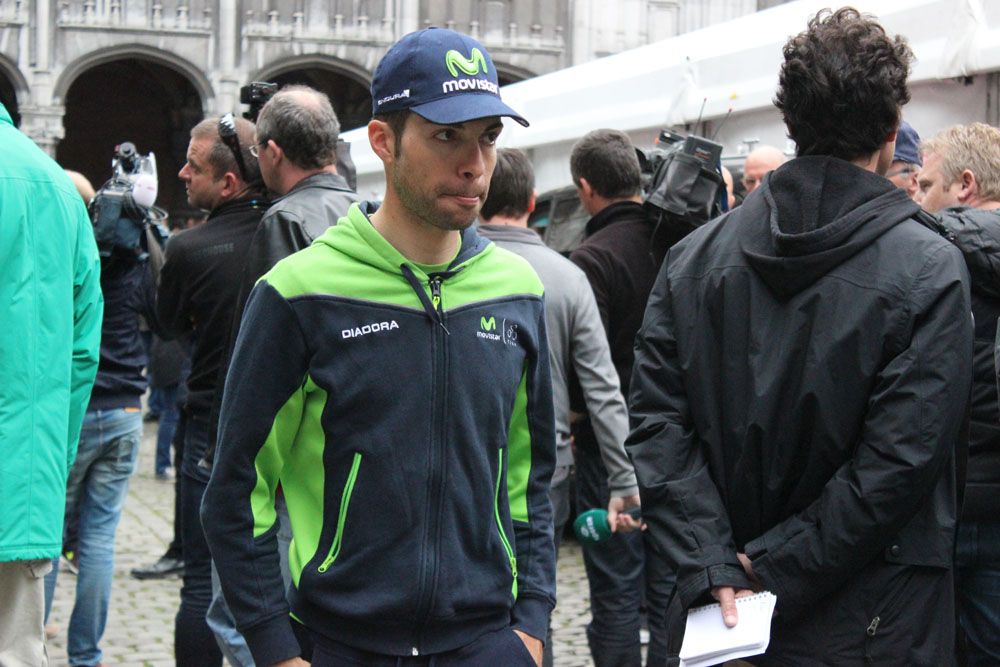Giovanni Visconti makes his way to the tent