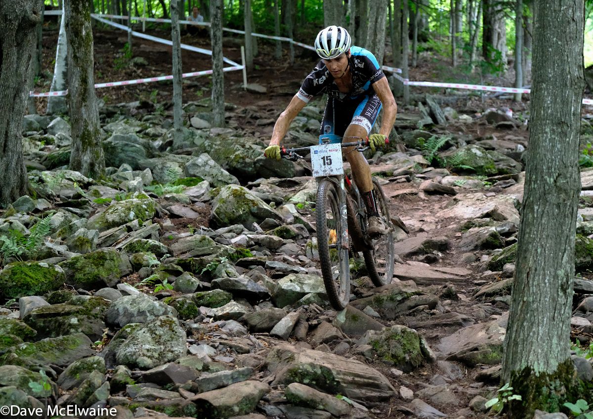 Payson McElveen (Ridebiker) riding to a top twenty finish today