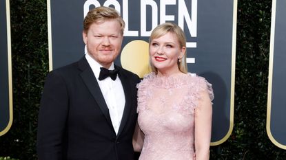 LOS ANGELES, CALIFORNIA, UNITED STATES - JANUARY 5, 2020 - Jesse Plemons and Kirsten Dunst photographed on the red carpet of the 77th Annual Golden Globe Awards at The Beverly Hilton Hotel on January 05, 2020 in Beverly Hills, California.