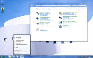 Control Panel Jumplist