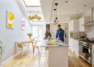 Amy and Gareth Andrew transformed their dated first-time house into a modern, practical space with on-trend touches