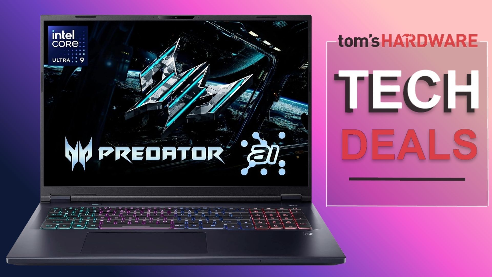Acer Predator Helios Neo 18 AI and tech deals logo
