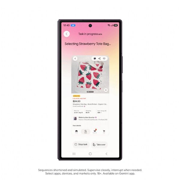 Google is expanding Gemini's "task automation," upgrading it with understanding for what the user sees on their screen for better assistance.
