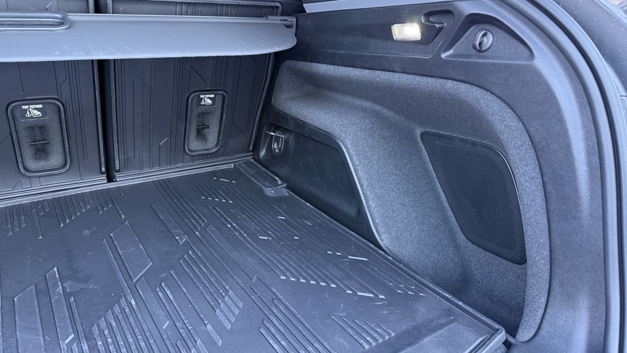 The Cadillac Lyric, with emphasis on the AKG Dolby Atmos speaker array