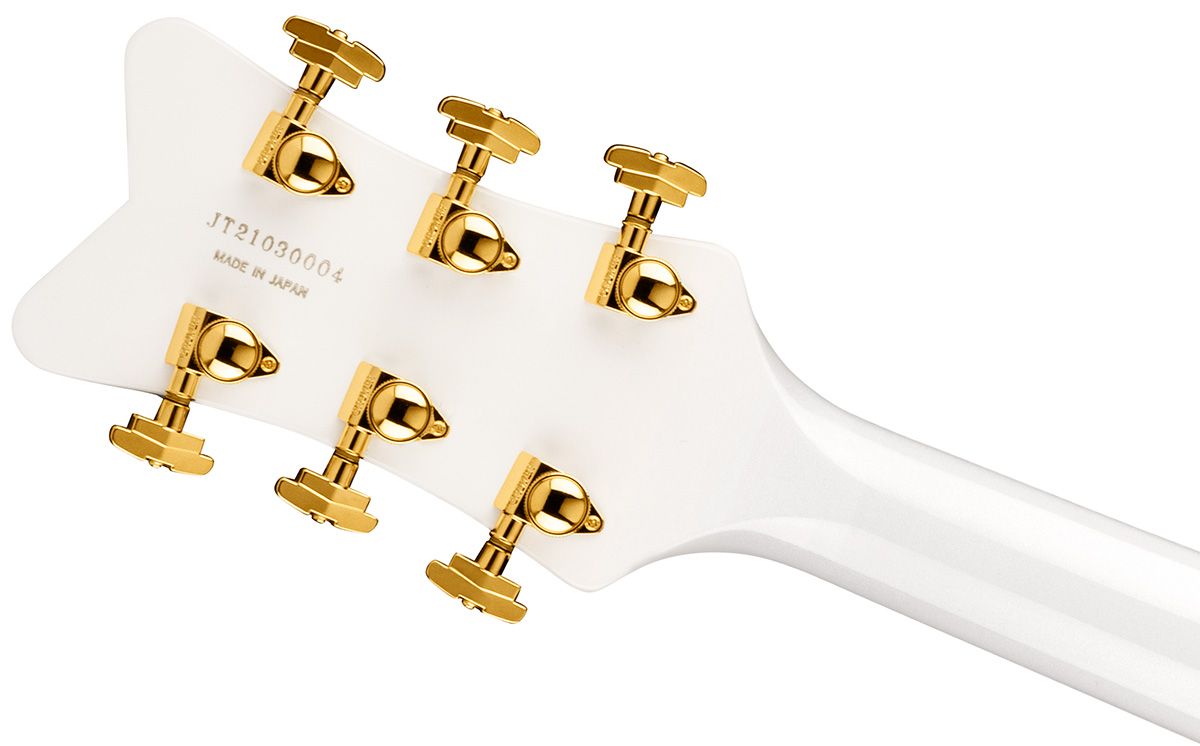 Gretsch G6136TG Players Edition Falcon Hollow Body with String-Thru Bigsby Gold Hardware White