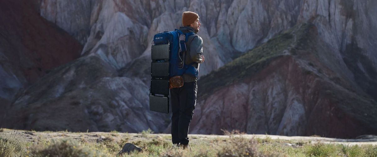 BLUETTI Handsfree 2 Solar Generator Backpack - 512Wh Power Station With 100W Solar Panel