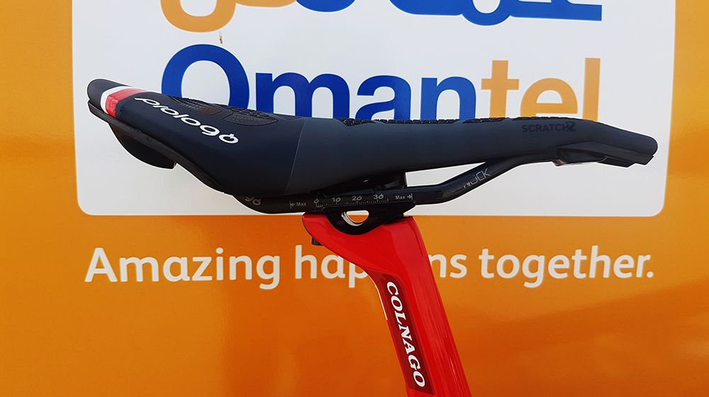 The Italian saddle features carbon rails