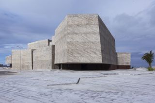Concrete shaped building
