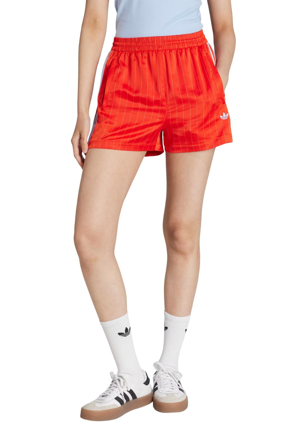 adidas, Adidas Originals Pin-Stripe Satin Shorts