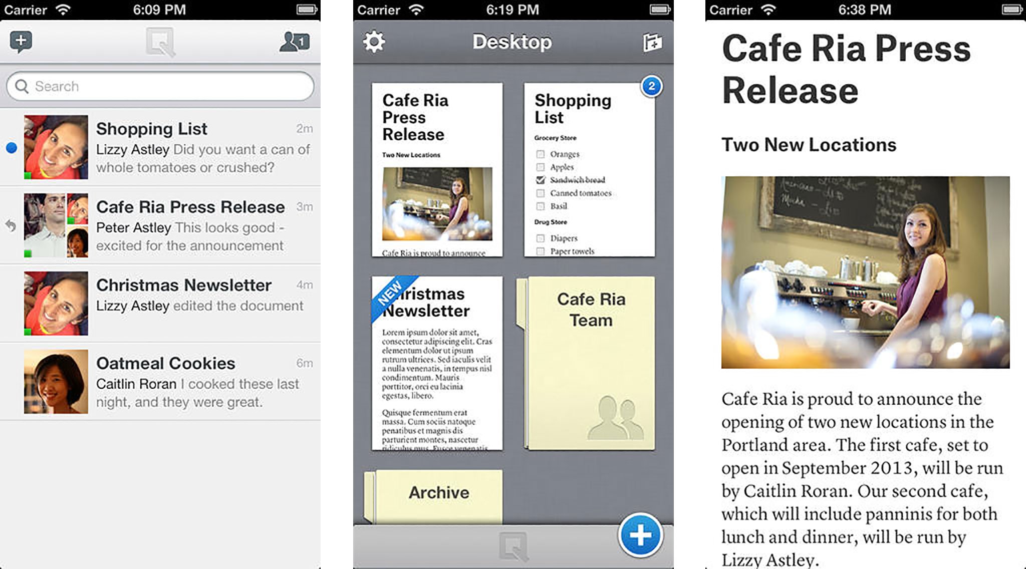 Quip iPhone screens