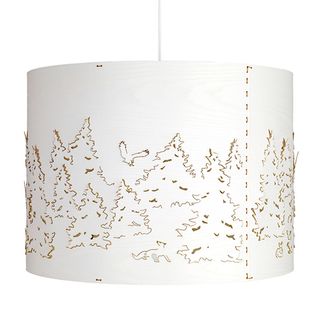 ceiling lamp with forest print