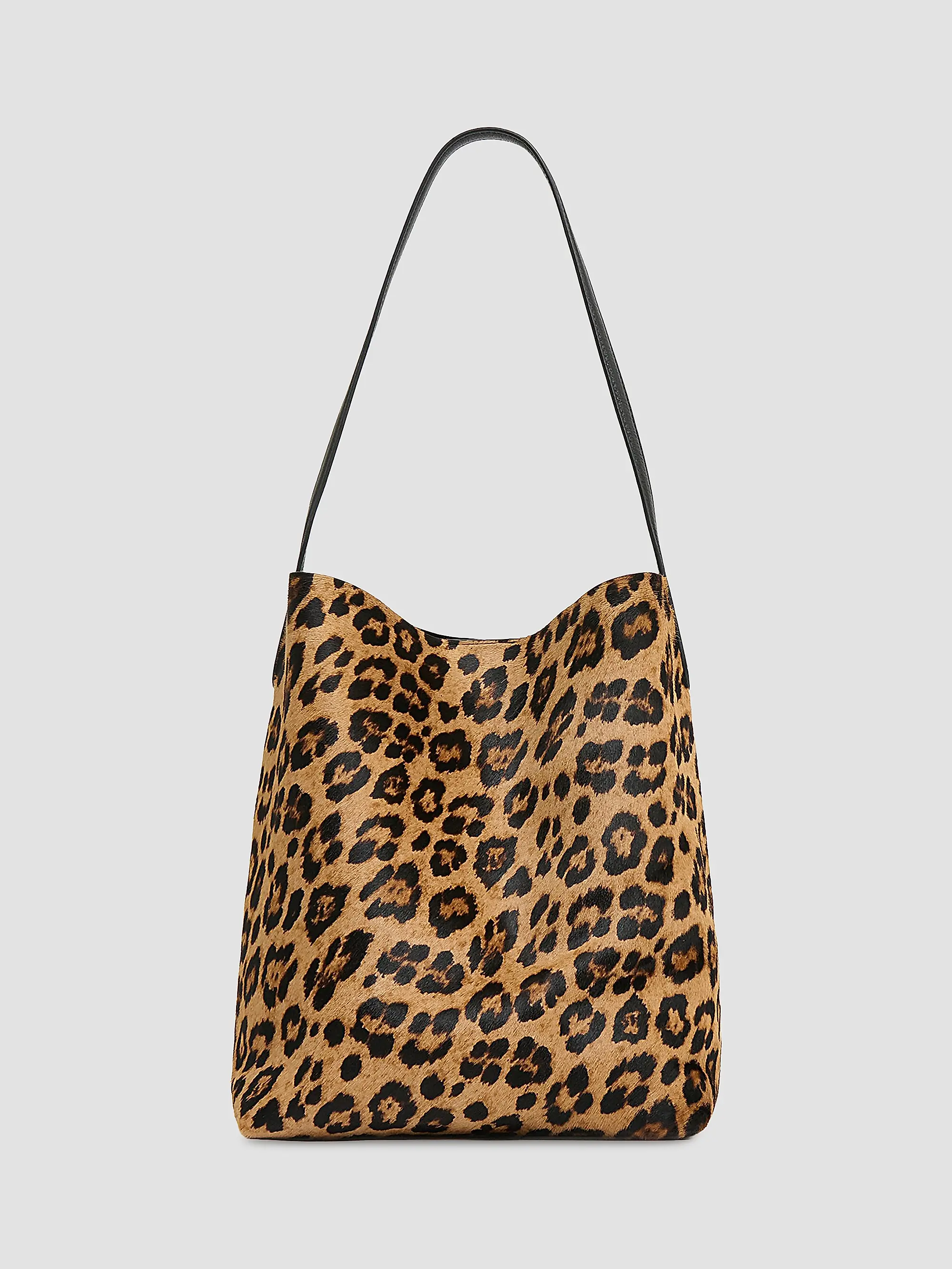 Everyday Leopard-Print Calf Hair Basket Bag