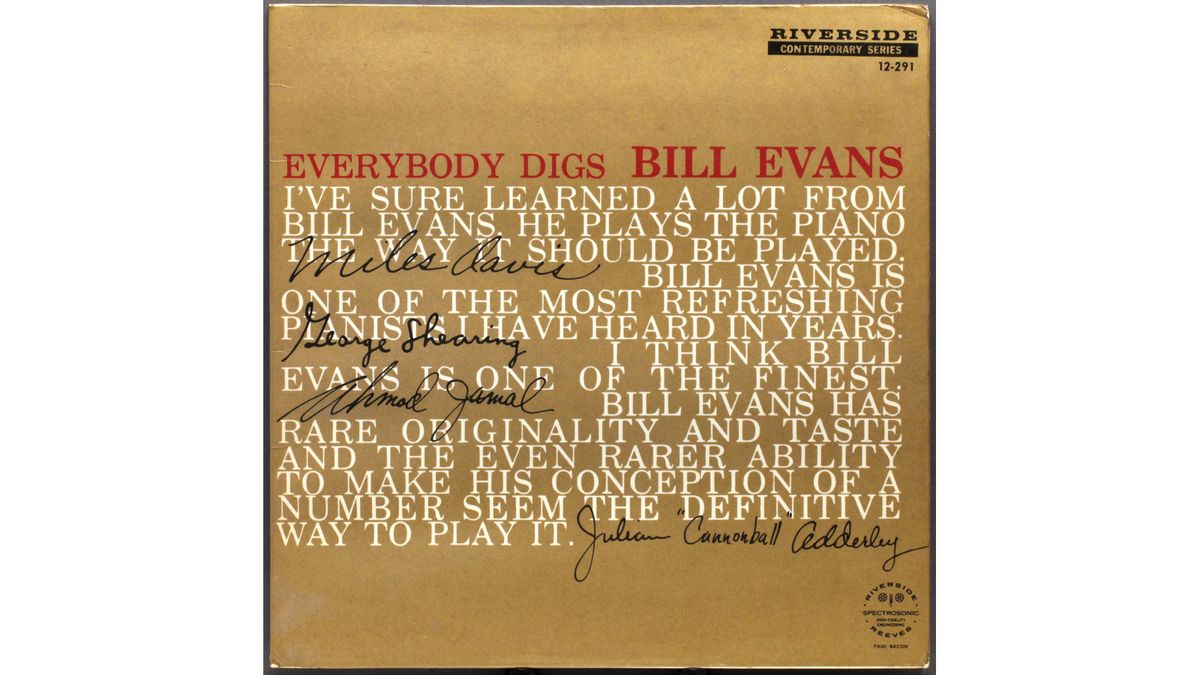 Bill Evans&#039;s &#039;Everybody Digs Bill Evans&#039; album artwork