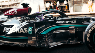 Mercedes AMG Petronas W12 Formula One car