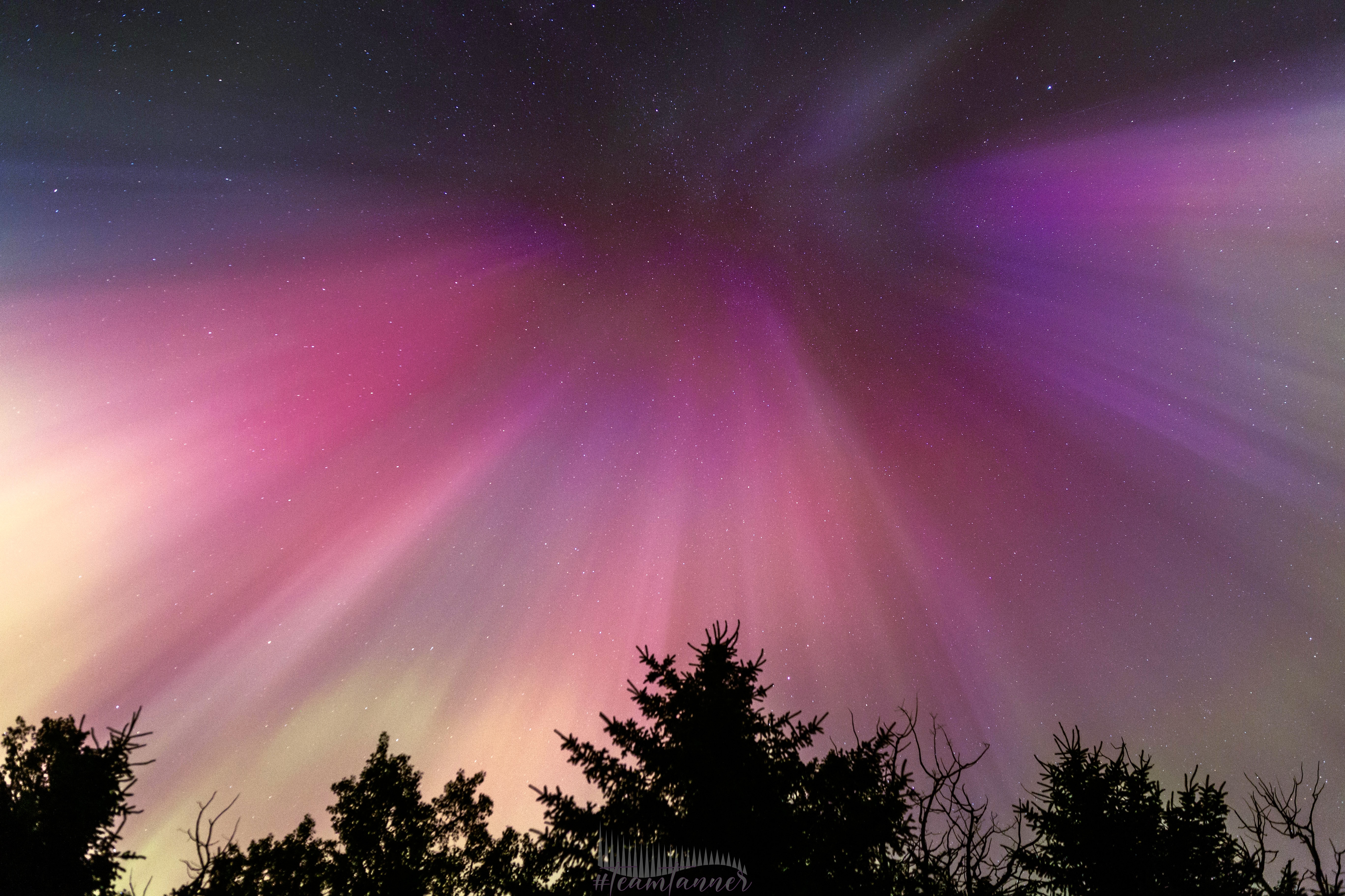 Corona de la aurora boreal