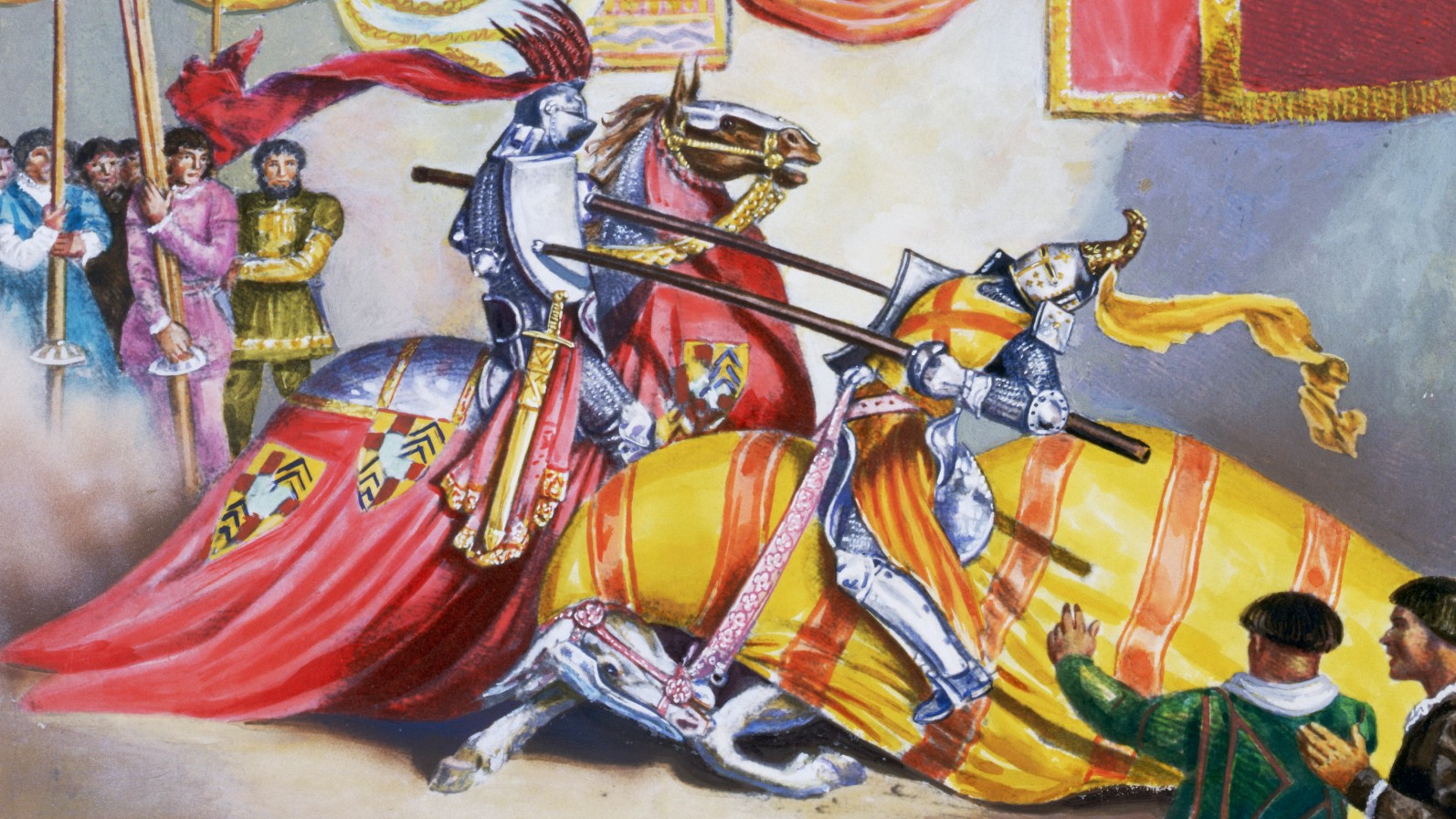 Jousting was an incredibly dangerous tournament, often people were seriously injured or died