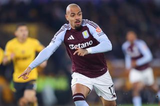 Donyell Malen in action for Aston Villa against Wolves in February 2025.