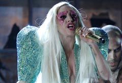 Lady Gaga at the 2010 Grammy Awards