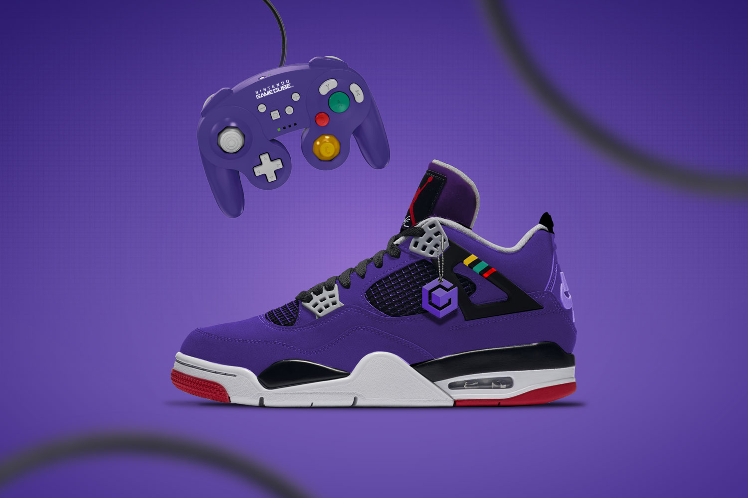 Concept shoe design inspired by the Nintendo Gamecube