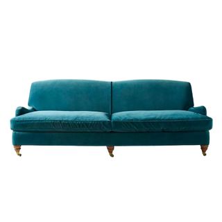A blue sofa