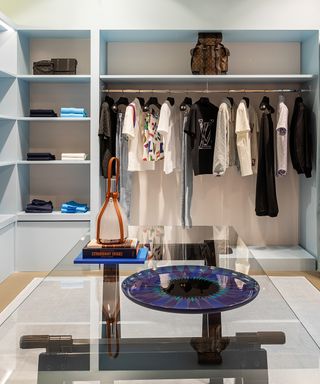 Accessorises in the Louis Vuitton pop-up boutique in Lombardy