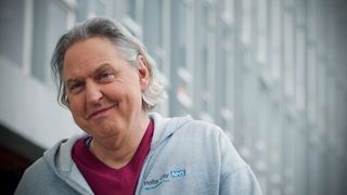 Smiling Bob Barrett as Sacha Levy in Holby City.