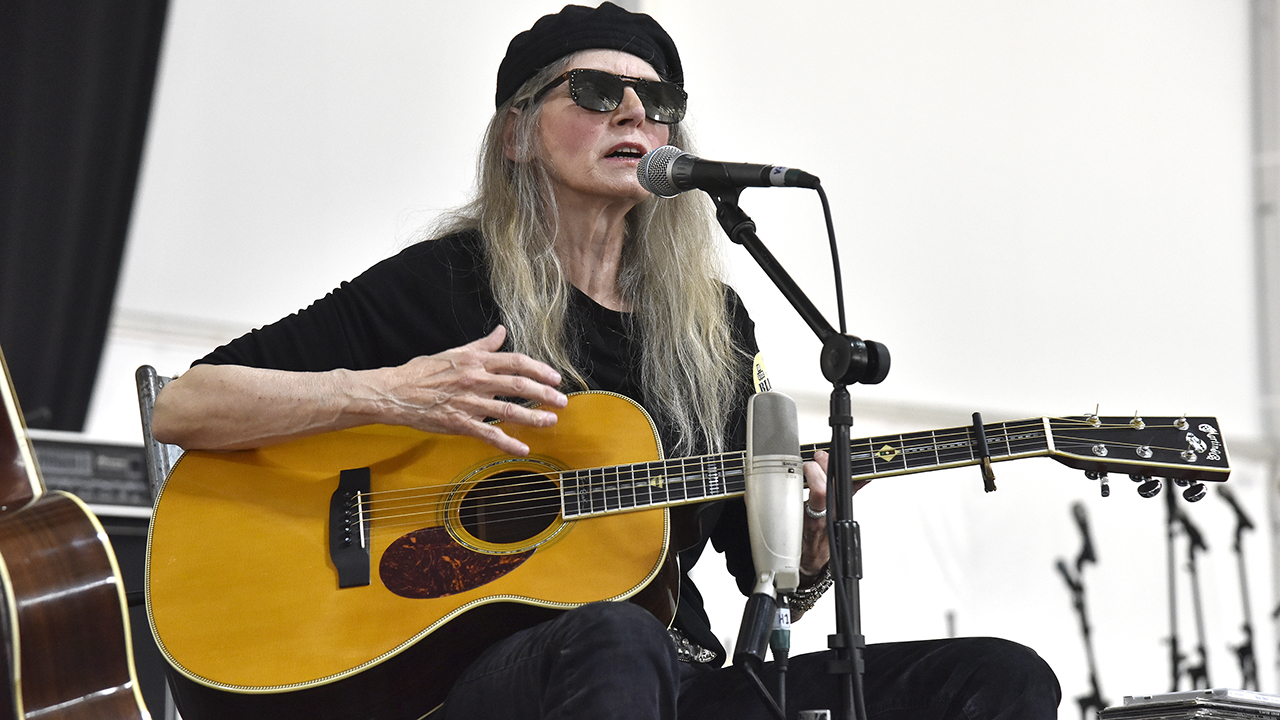 Rory Block performs during the 2022 New Orleans Jazz and Heritage Festival at Fair Grounds Race Course on May 07, 2022 in New Orleans, Louisiana. (Photo by Tim Mosenfelder/WireImage)