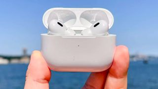 Hero image for how to fix one AirPod not charging, showing AirPods Pro 2 in charging case