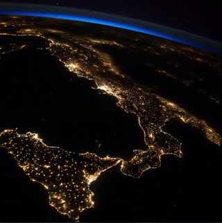Sicily and Italian Peninsula Seen From the ISS