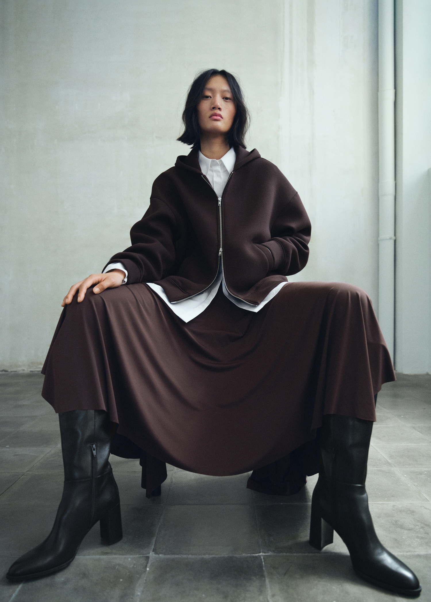 Leather Block-Heel Boots - Women | Mango United Kingdom