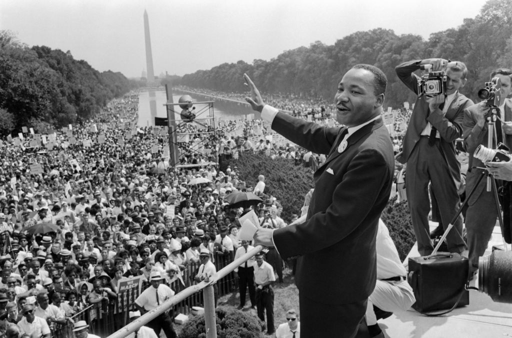 Martin Luther King Jr. at the March on Washington.