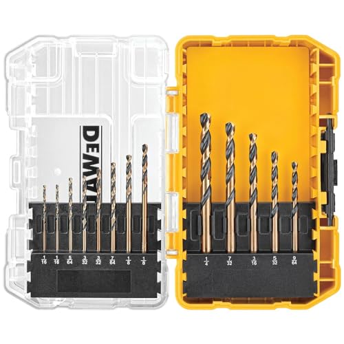 Dewalt Black Oxide Drill Bit Set With Pilot Point, 13-Piece (dw1163)