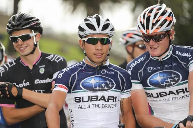 Caleb Ewan on the start line