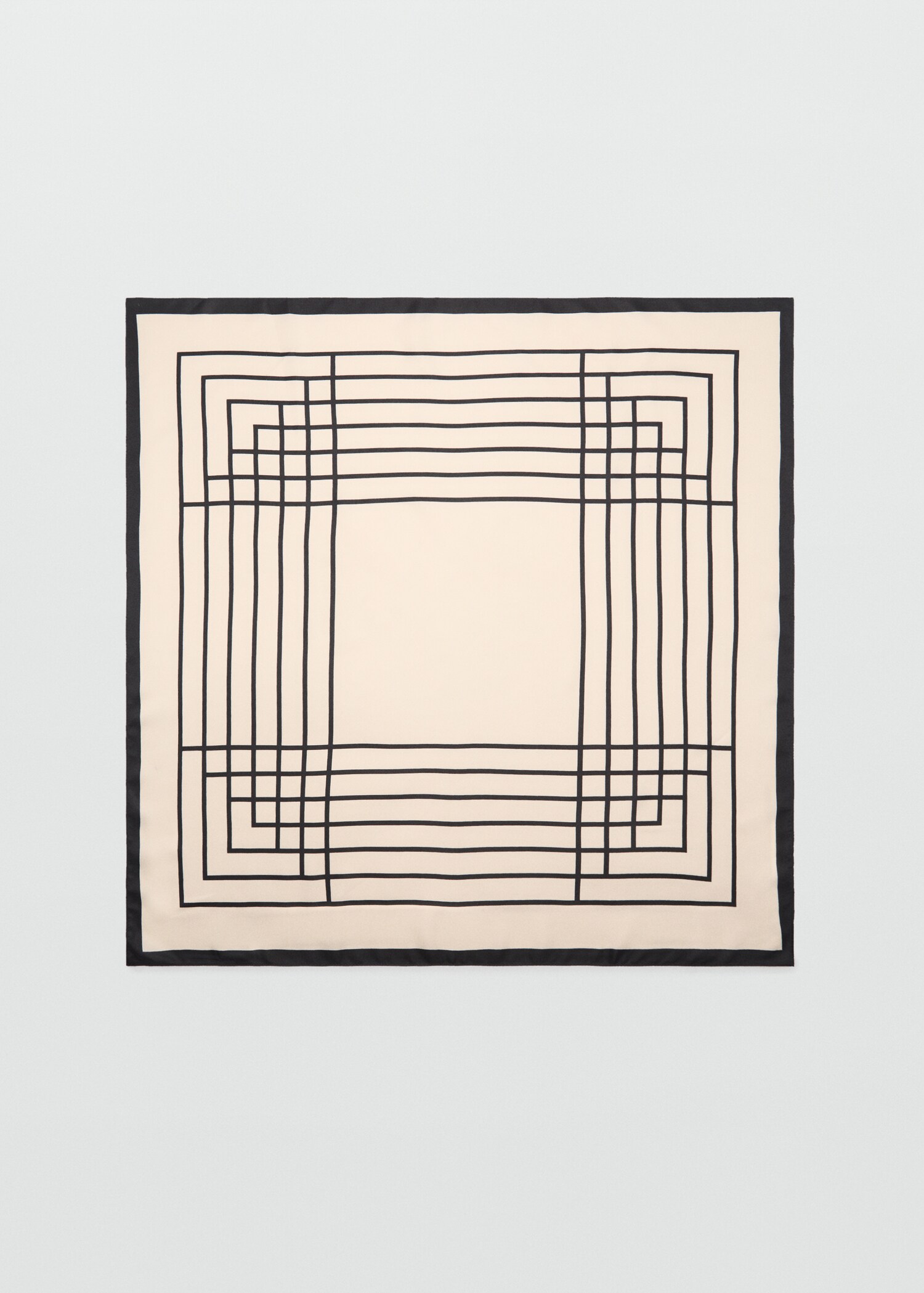 MANGO, Geometric Printed Foulard 