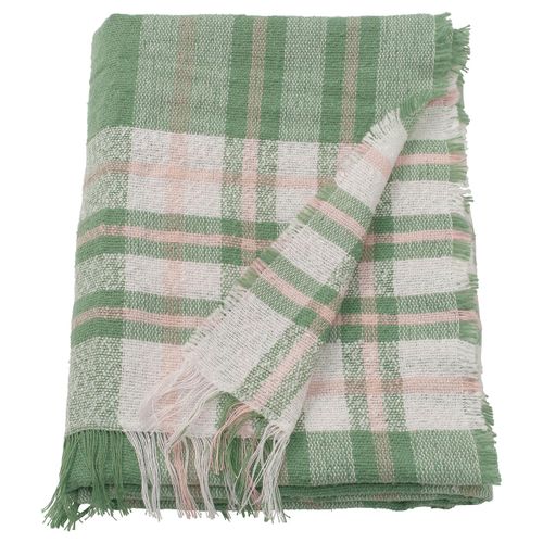 Biskopsm&Ouml;ssa Throw - Green/off-White 51x67 "