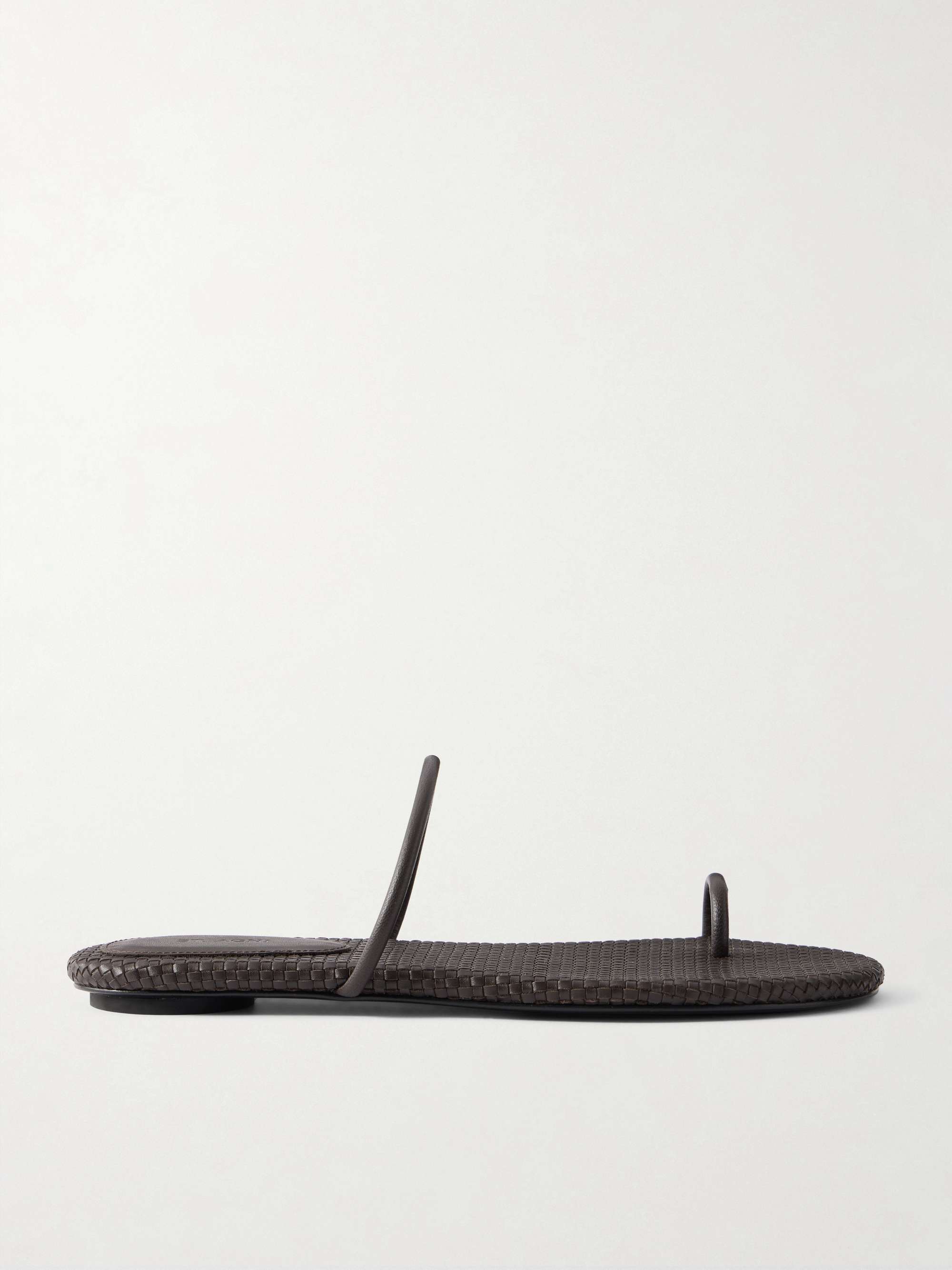 woven leather sandals