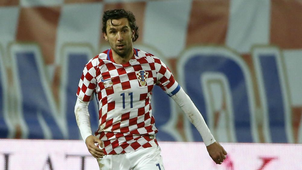 Darijo Srna in action for Croatia