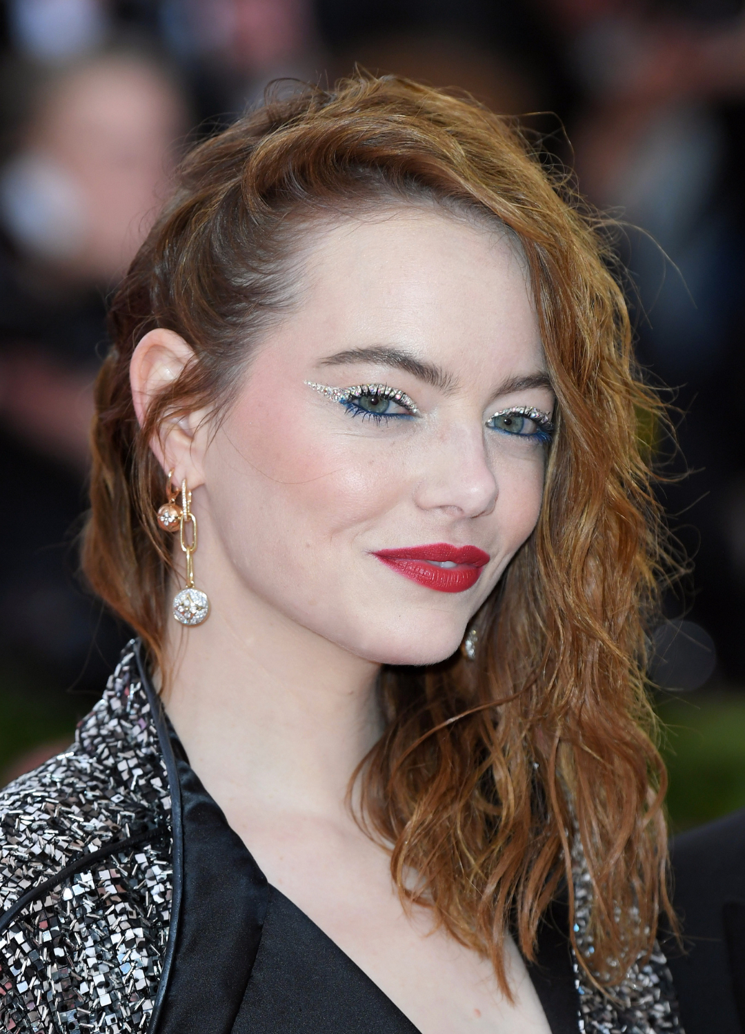 Emma Stone arrives for the 2019 Met Gala celebrating Camp: Notes on Fashion at The Metropolitan Museum of Art on May 06, 2019 in New York City