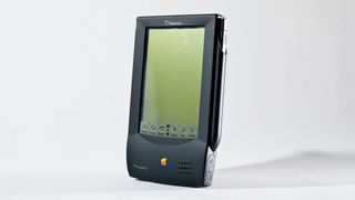 An Apple Newton against a white background