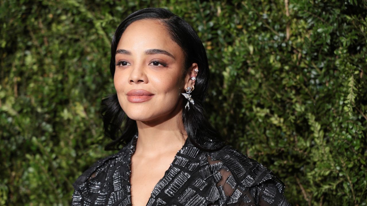 Tessa Thompson's Chic Slick Back Bun Is NYFWApproved Marie Claire