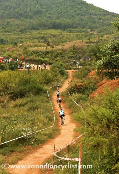The 4.1 kilometre course was built amid rolling, wooded hills
