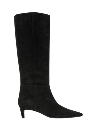 Split Leather Heeled Boots