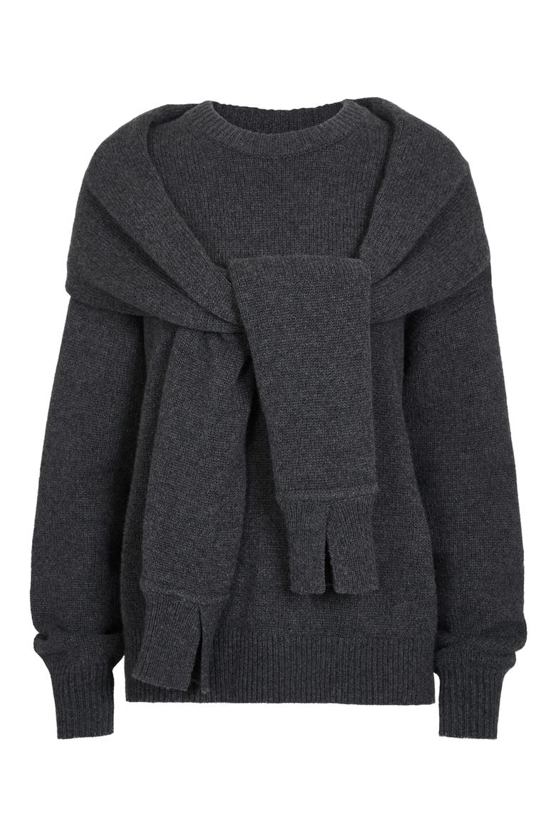 Crewneck Cotton Shrug Sweater